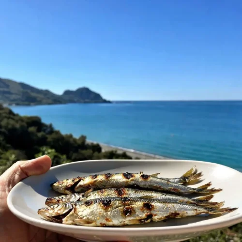 Alici alla griglia con salmoriglio leggero