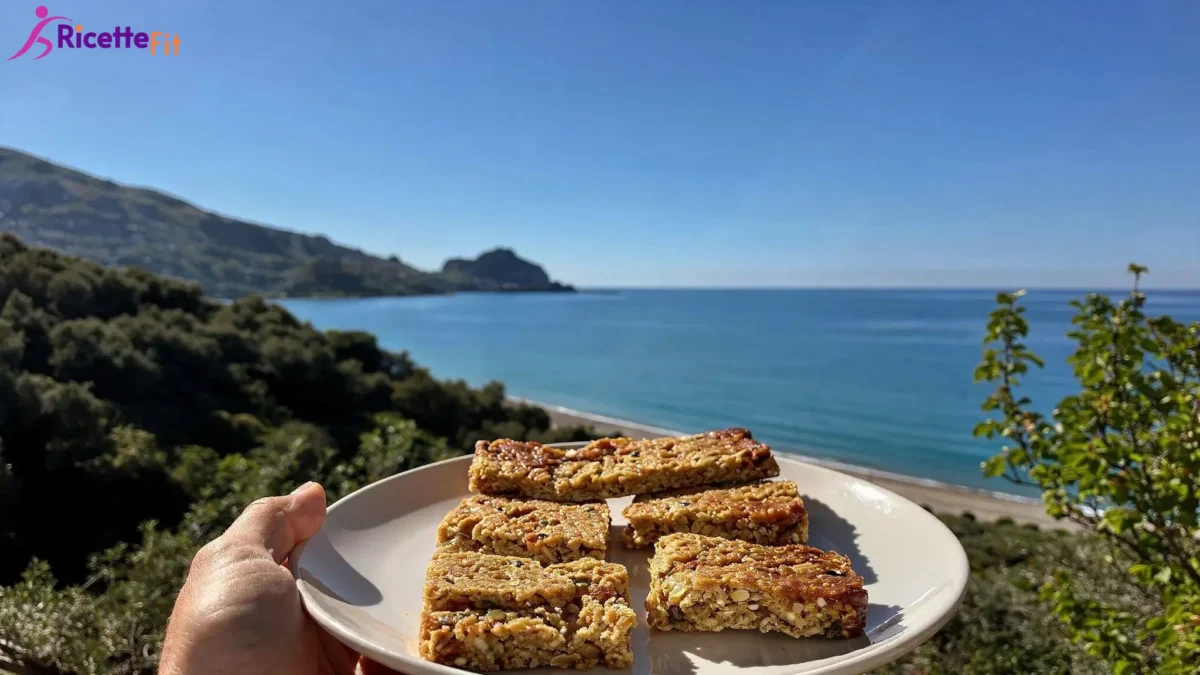 Barrette energetiche gluten free fatte in casa con vista mare a Cefalù