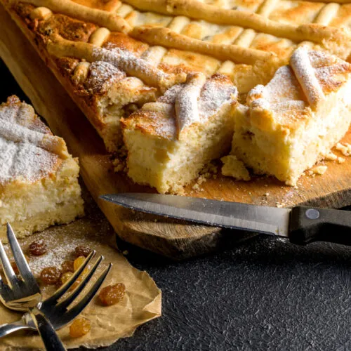 Schiacciata ricotta e marmellata fit