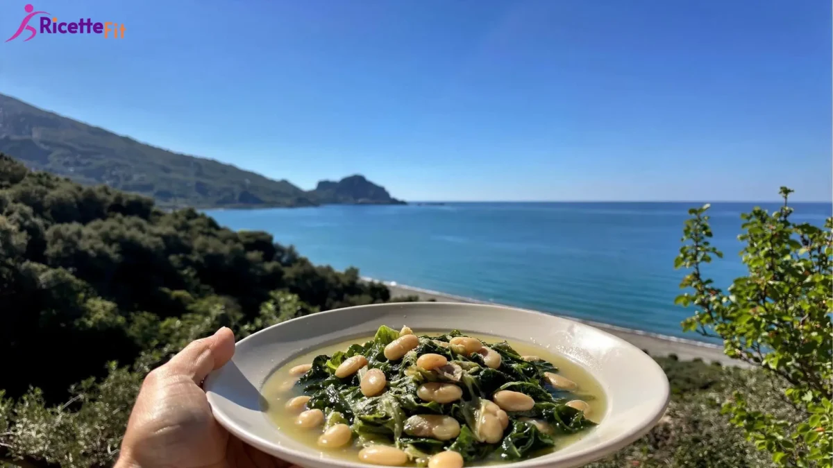 Fagioli e scarola alla campana leggera vista mare a Cefalù