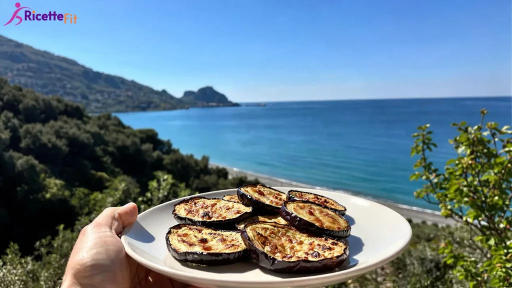 Melanzane al forno leggere e gratinate con vista mare a Cefalù