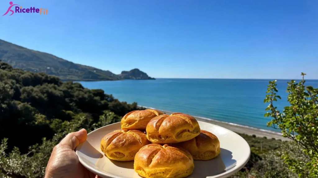 Panini alla zucca soffici e leggeri con vista mare a Cefalù