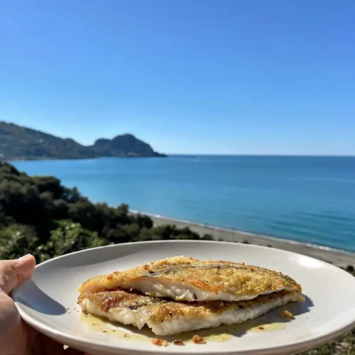 Platessa al forno croccante al limone