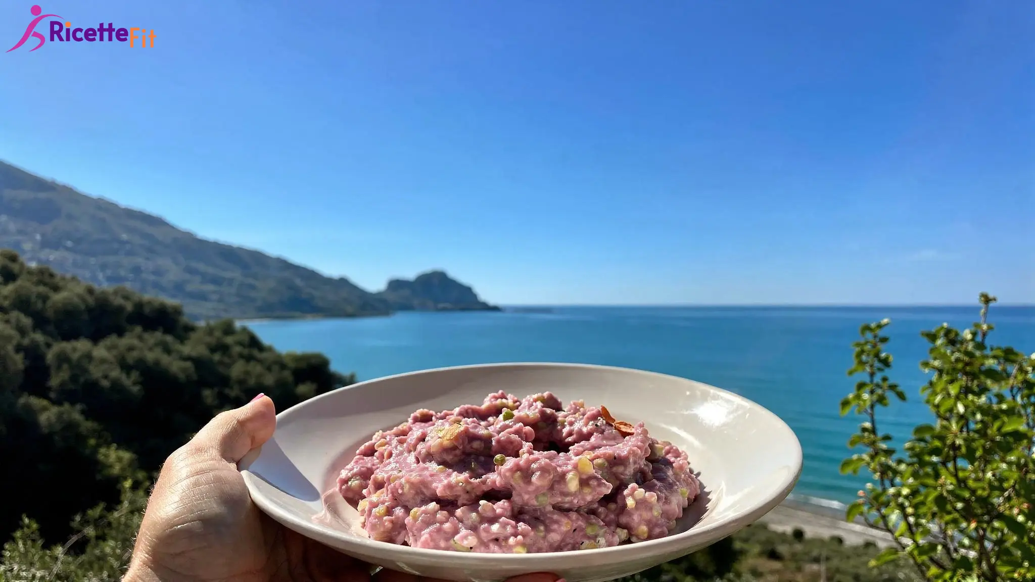 Porridge rosa healthy