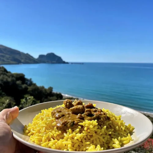 Riso al curry fit con pollo cremoso