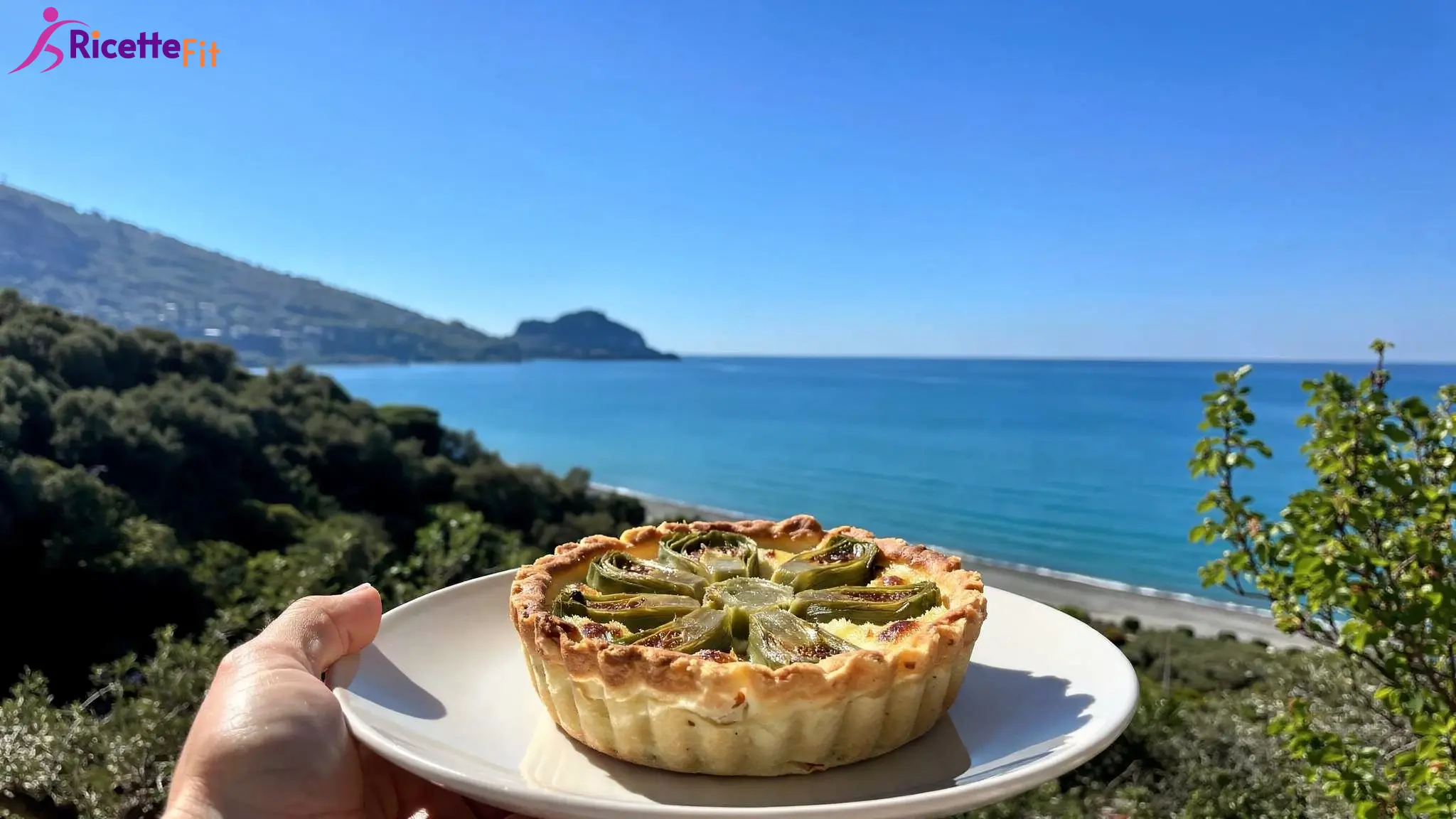 Torta salata di carciofi e stracchino