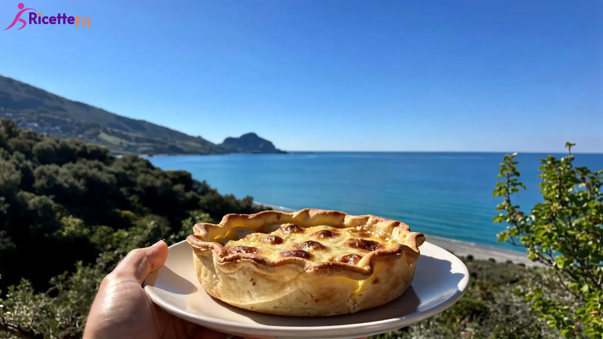 Torta salata pere e Philadelphia fit