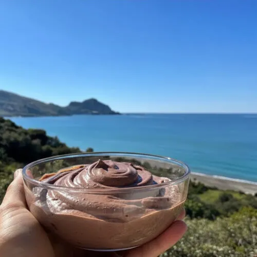 Mousse di albumi al cioccolato