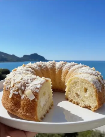 Ciambella bounty con cocco light vista mare a Cefalù