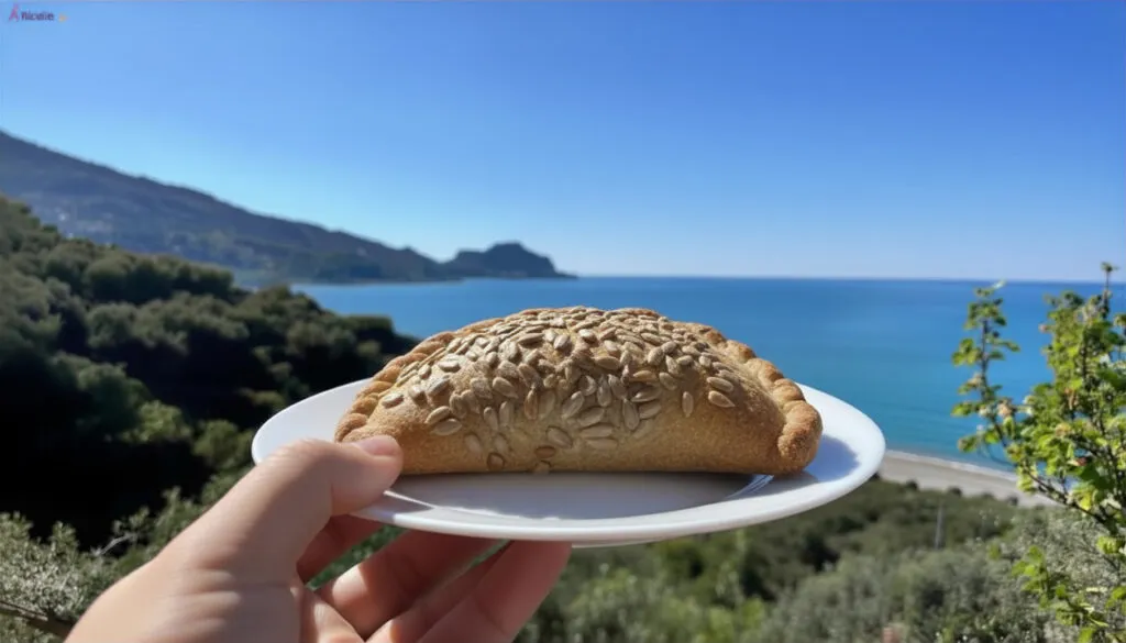 Sofficino integrale al forno con semi di girasole vista mare a Cefalù