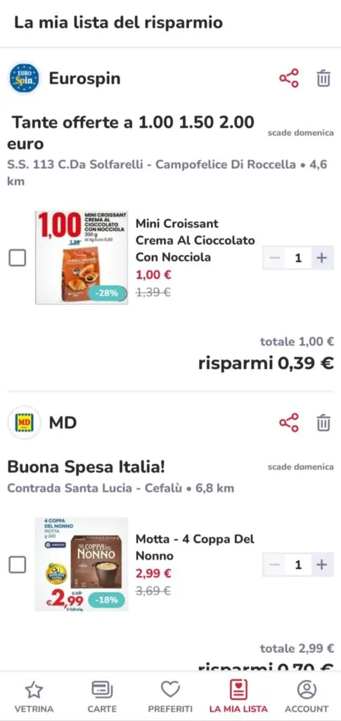 risparmiare al supermercato con - doveconviene.it, lista della spesa