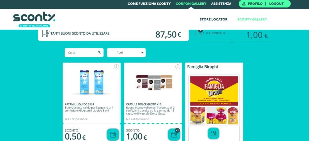 risparmiare al supermercato con Sconty