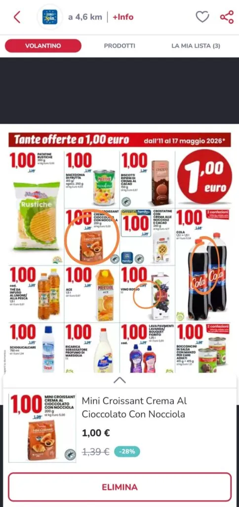 risparmiare al supermercato con  doveconviene.it, app