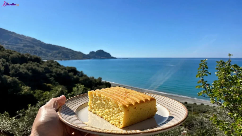 Amor polenta gluten free fit su piatto con vista mare a Cefalù