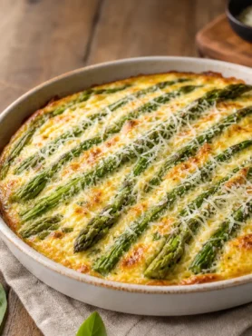 Asparagi gratinati al formaggio fit in pirofila con Parmigiano