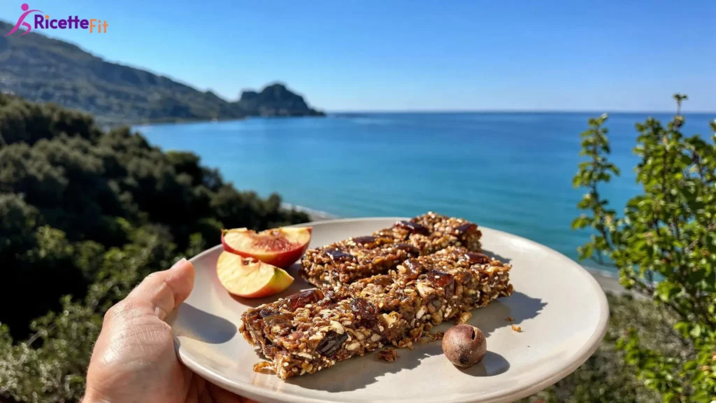 Barrette energetiche mele e datteri con avena e frutta secca