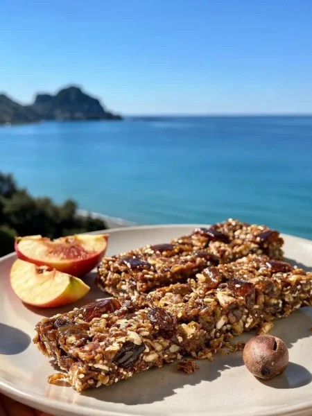 Barrette energetiche mele e datteri con avena e frutta secca