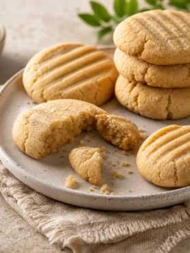 Biscotti al burro d’arachidi light con farina di avena