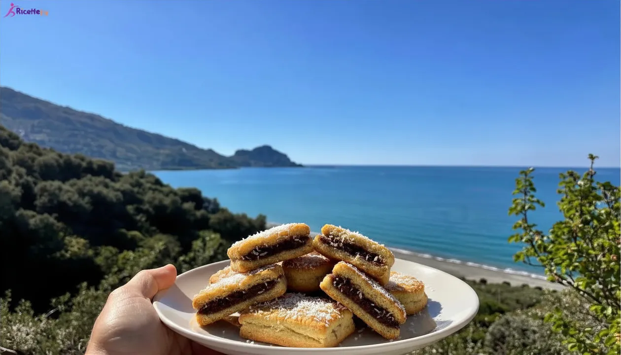 Biscotti al cocco farciti vegan