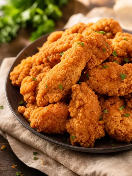 Bocconcini di pollo croccanti fit con salsa alla senape
