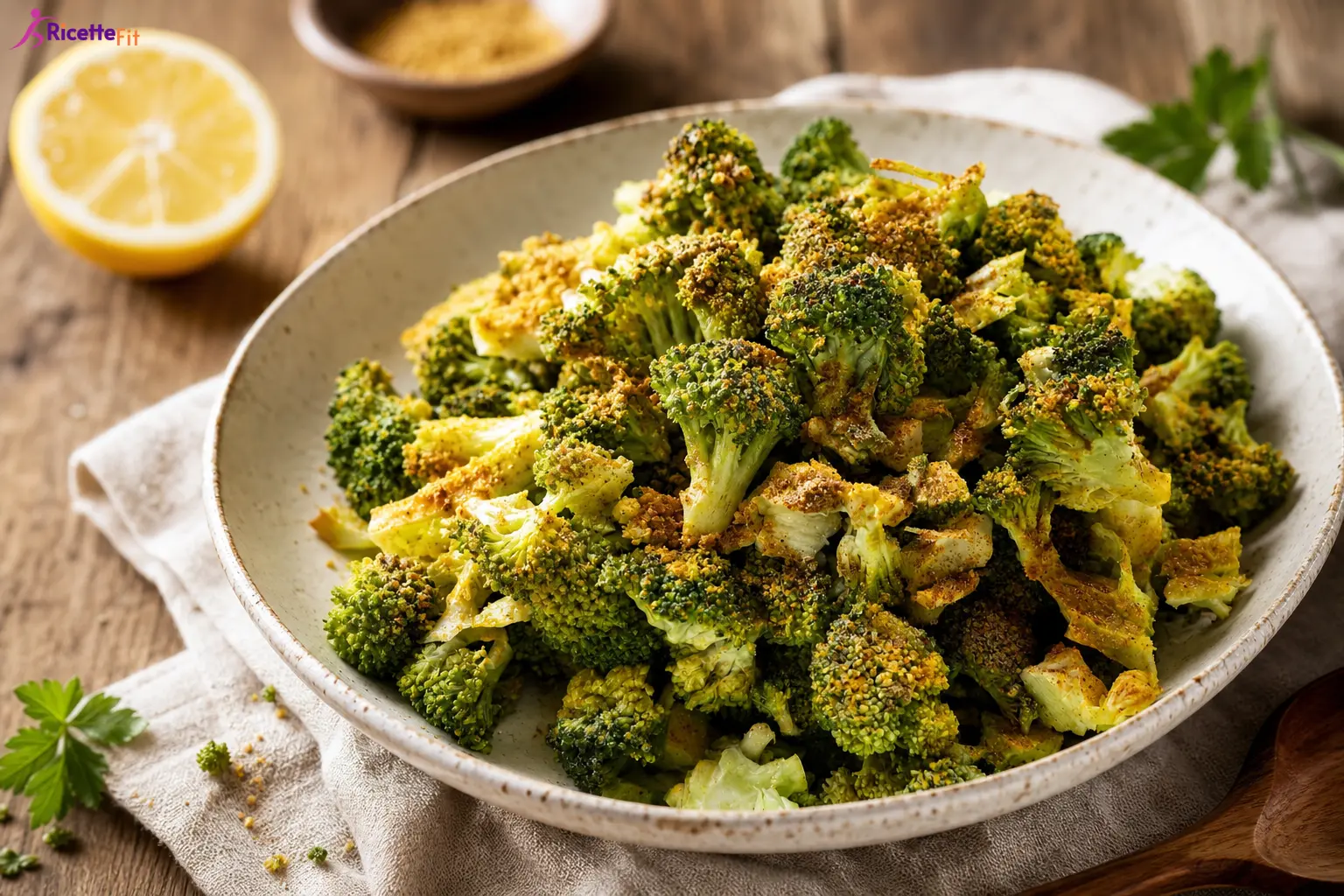 Broccoli speziati al forno