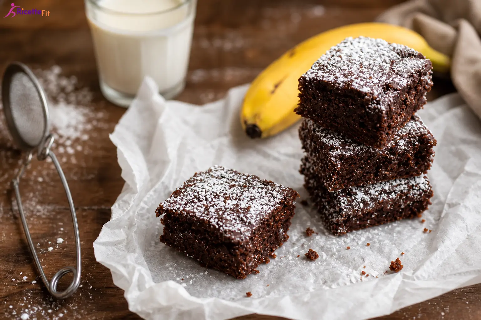 Brownies alla banana paleo 60 kcal