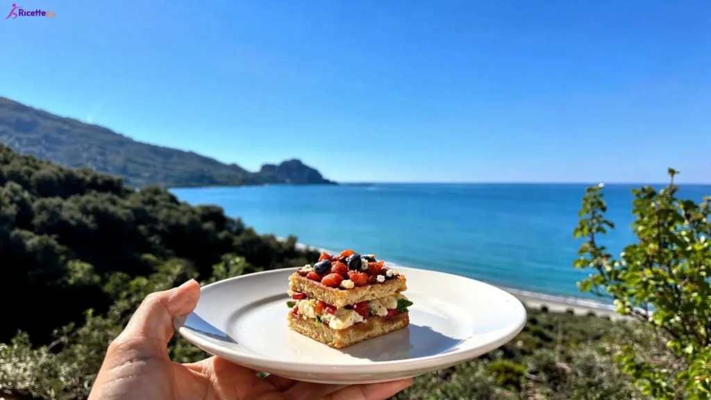 Brownies fit avocado e frutti rossi con crema allo yogurt sul mare di Cefalù