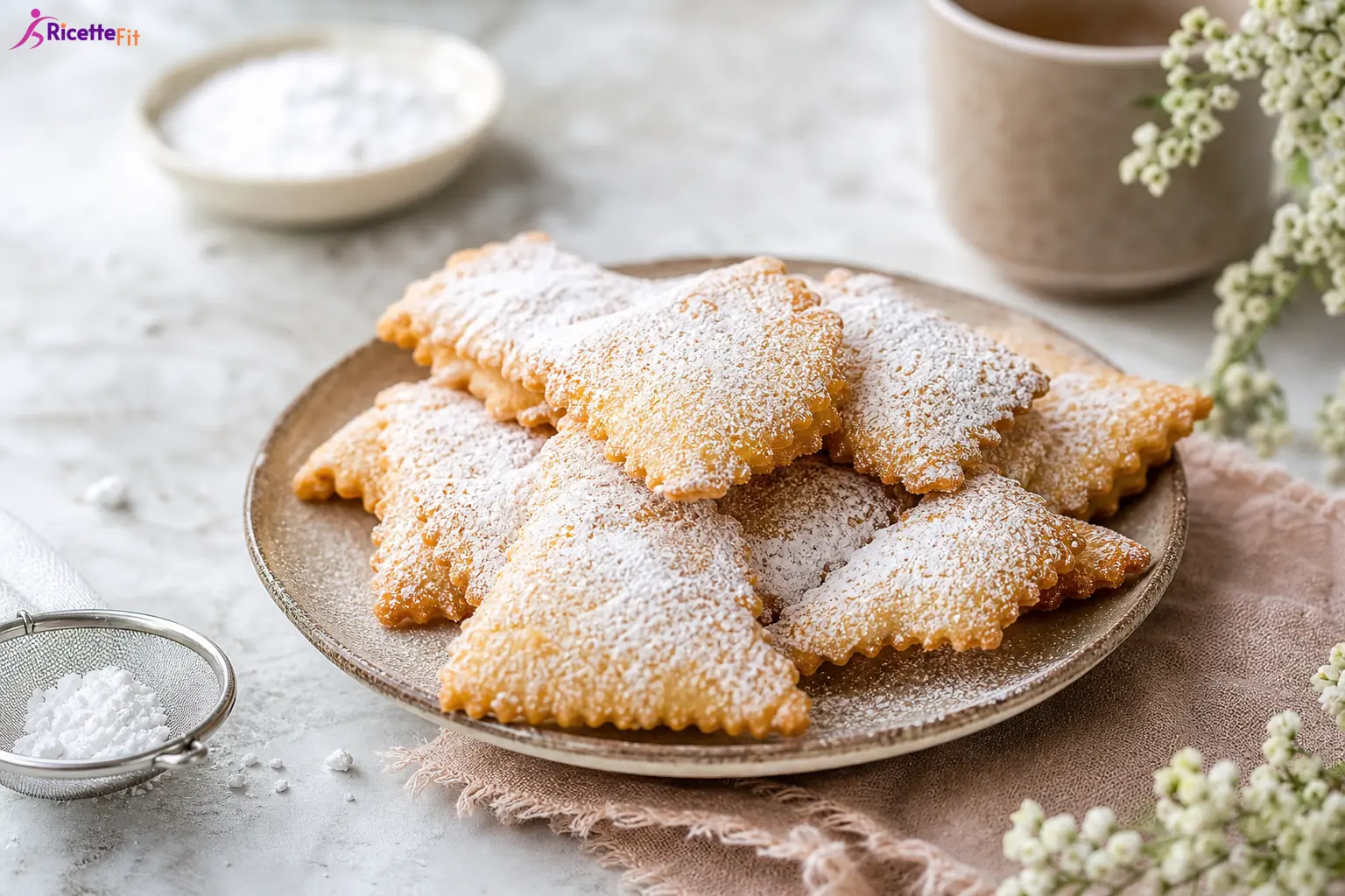 Chiacchiere light e vegane al forno