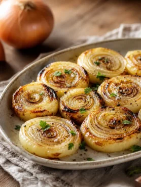 Cipolle arrosto alle erbe con timo, rosmarino e prezzemolo