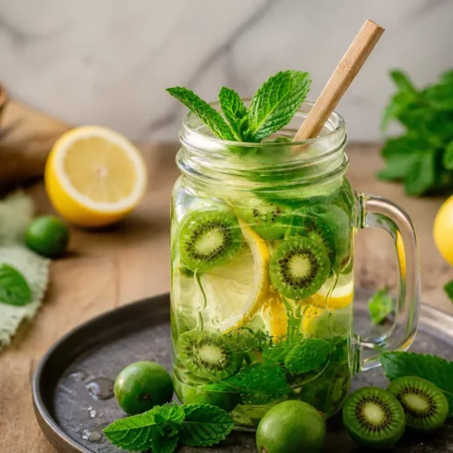 Cocktail detox kiwi e menta