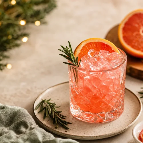 Cocktail frizzante arancia e rosmarino