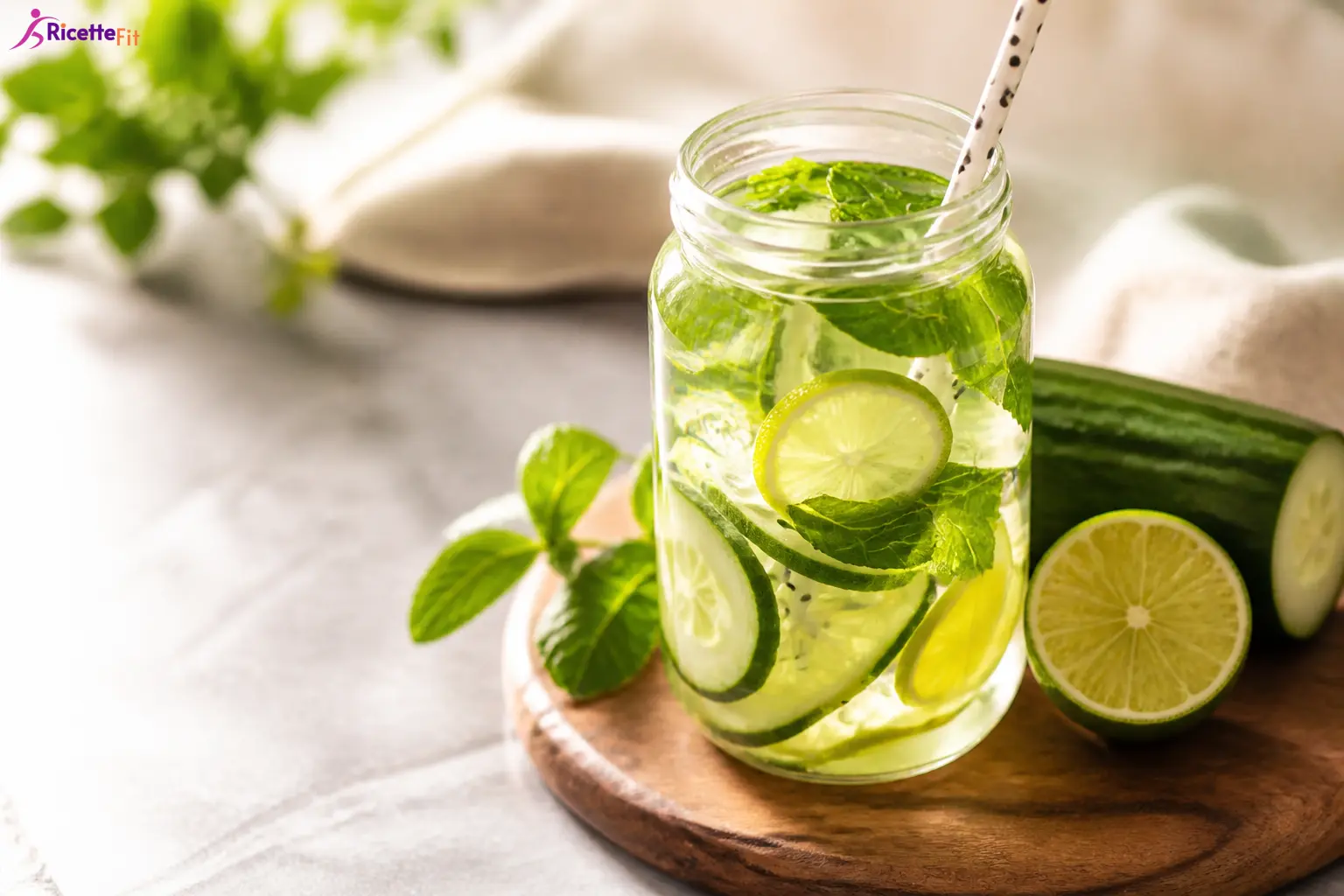Cocktail rinfrescante Cetriolo Lime e Menta