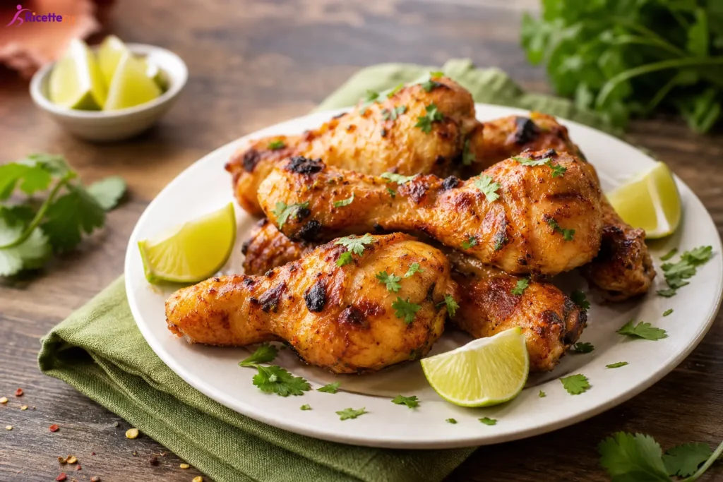 Cosce di pollo alla messicana fit con lime e coriandolo