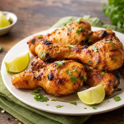 Cosce di pollo alla messicana con lime e coriandolo