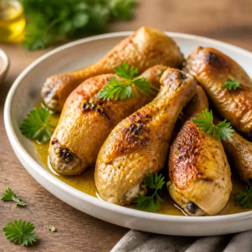 Cosce di pollo in padella marinate al limone