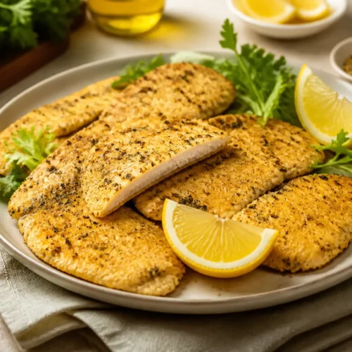 Cotoletta di pollo alla palermitana al forno