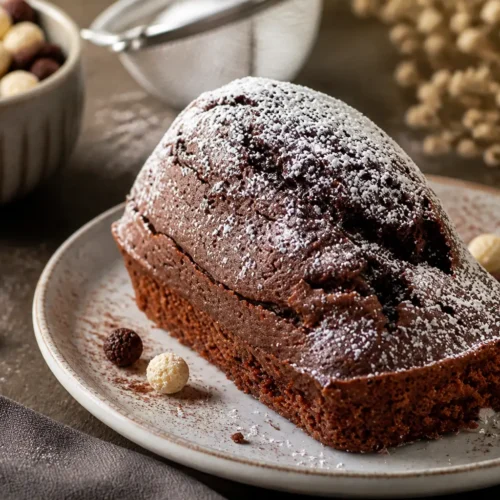 Cotton cake di ceci al cacao