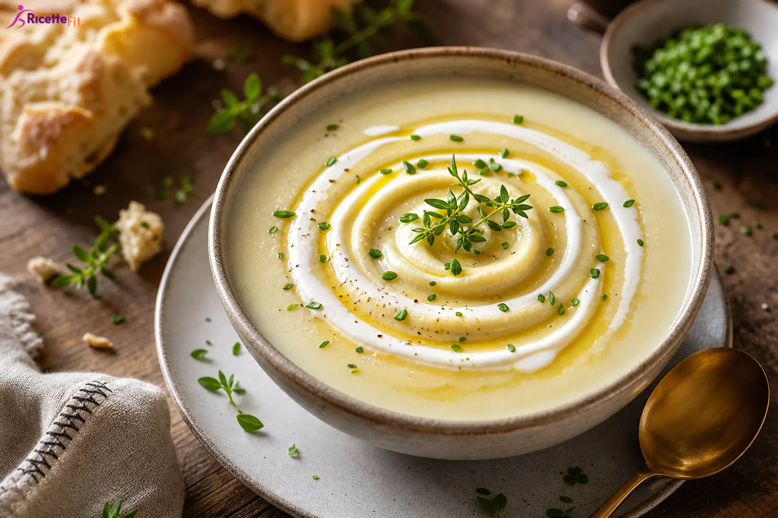 Crema di patate e porri light