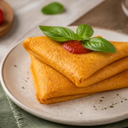 Crepes di carote al formaggio