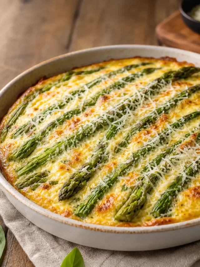 Asparagi gratinati al formaggio fit in pirofila con Parmigiano