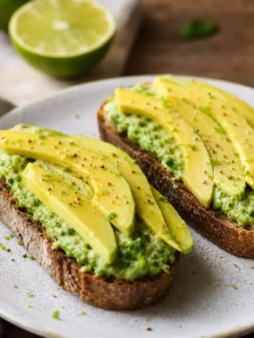 Crostoni fit di avocado, mango e lime su pane integrale