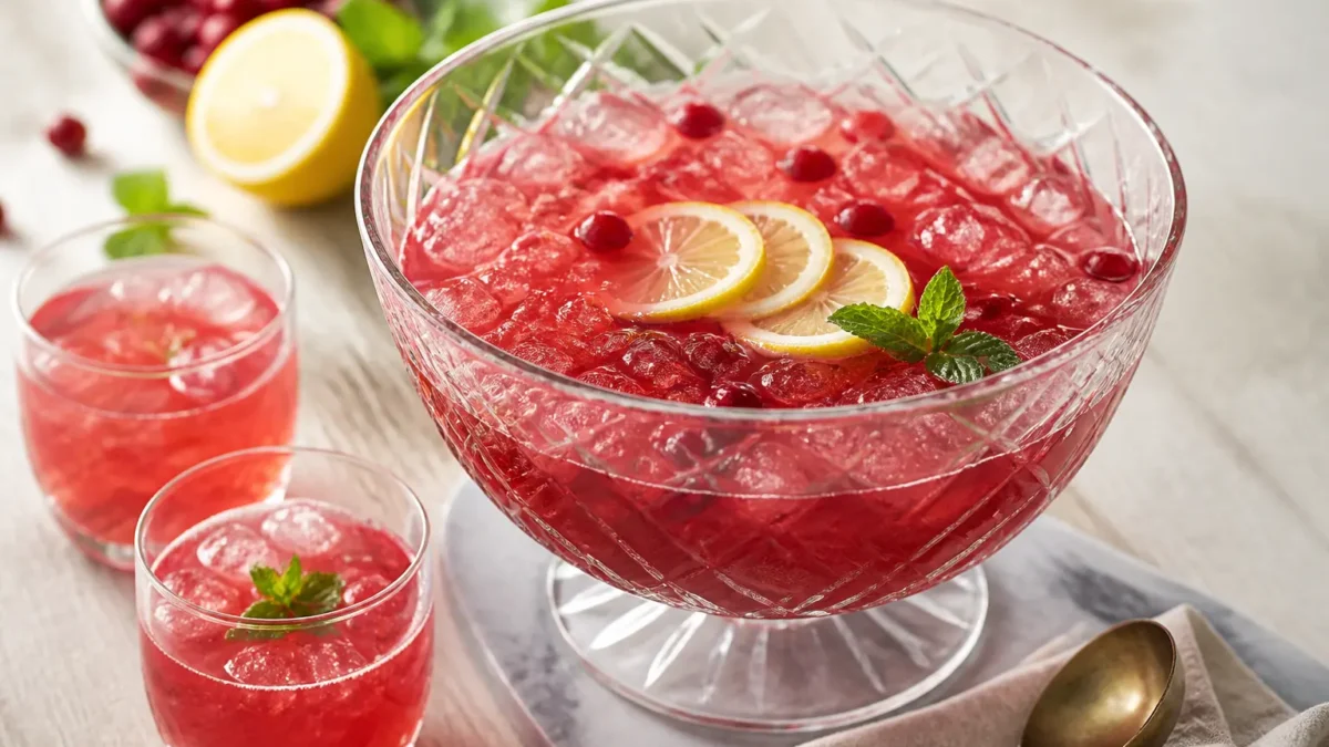 Drink fit lamponi e agrumi con ghiaccio, limone e menta