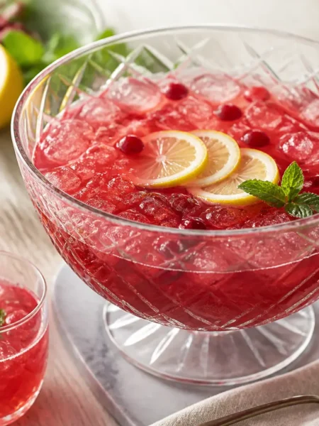 Drink fit lamponi e agrumi con ghiaccio, limone e menta