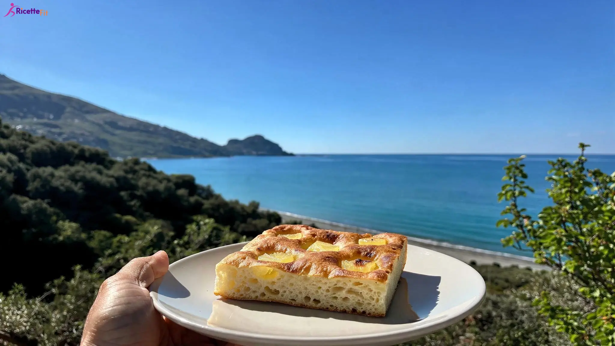 Focaccia veloce all’ananas senza grassi