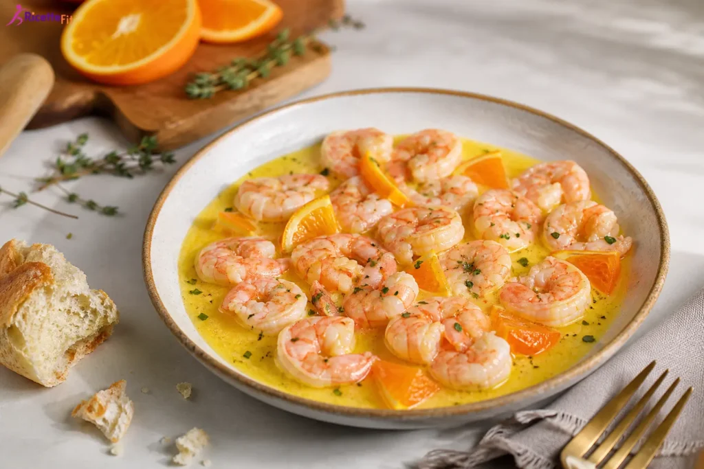 Gamberi marinati agli agrumi con salsa all’arancia