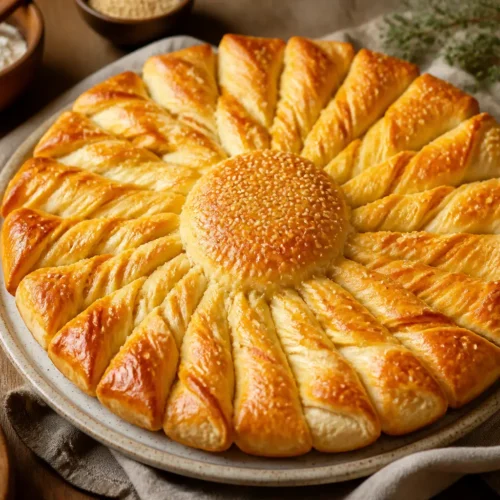 Girasole di pasta sfoglia con salmone e Philadelphia light