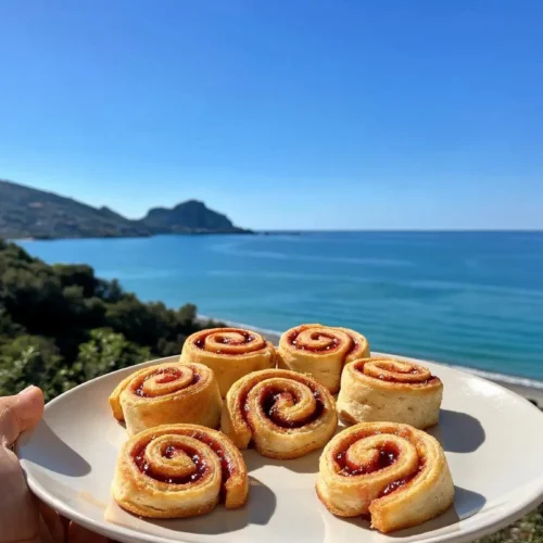 Girelle vegan con marmellata di fragole