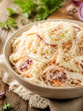 Insalata di cavolo cappuccio con yogurt greco e carote