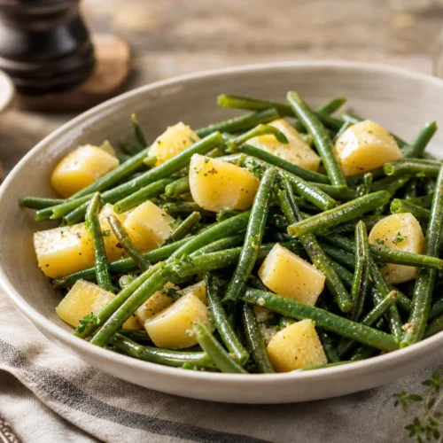 Insalata di fagiolini e patate leggera