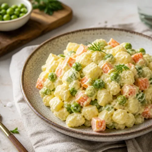 Insalata russa con salsa cremosa allo yogurt
